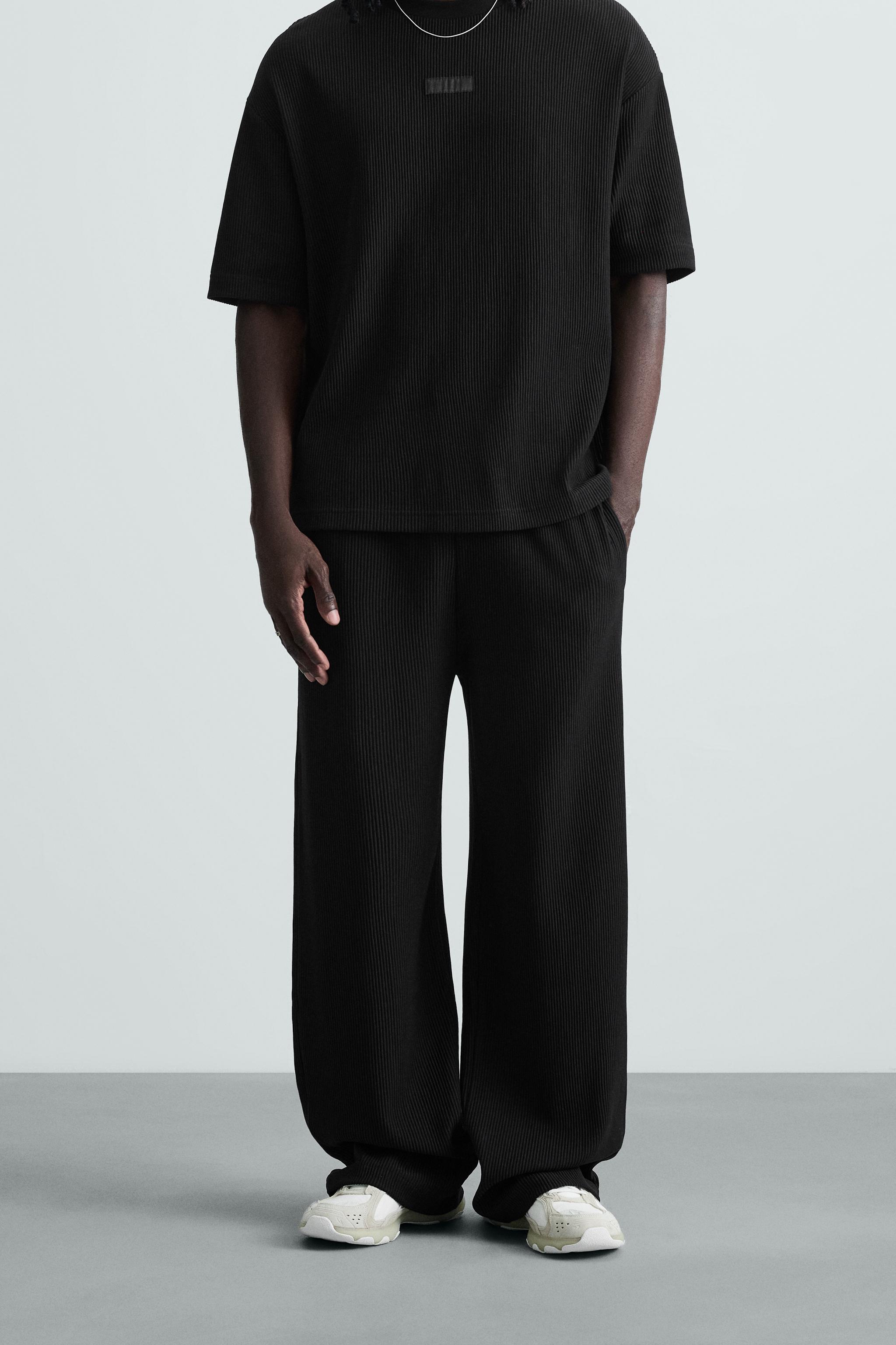 VERTICAL TEXTURED JOGGER PANTS